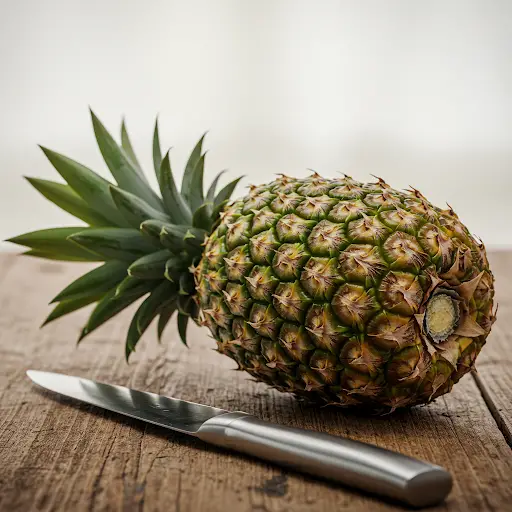 Cortar Piña Hecho Fácil: ¡Sin Pelar, Sin Desperdicio! – trucos casa jardin