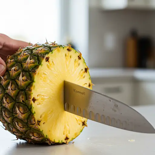 Cortar Piña Fácilmente: Sin Pelar, Sin Desperdiciar! – trucos casa jardin